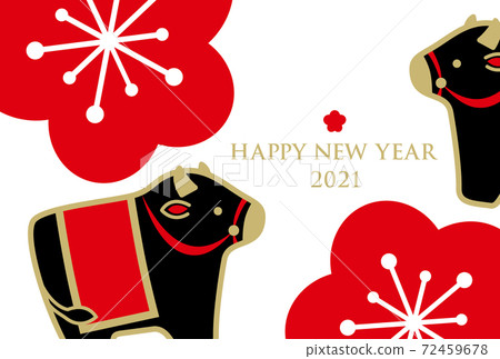新年賀卡2021年明信片模板尤恩·烏西 新年賀卡2021年明信片模板尤恩·烏西 72459678