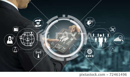 Advanced communication and global internet network connection in smart city 72461496
