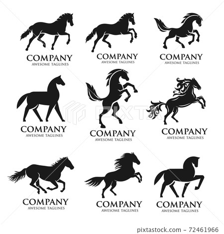 equine, horse, silhouette 72461966