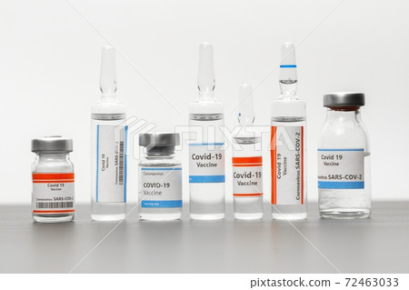 Vaccine for virus in small bottles 72463033