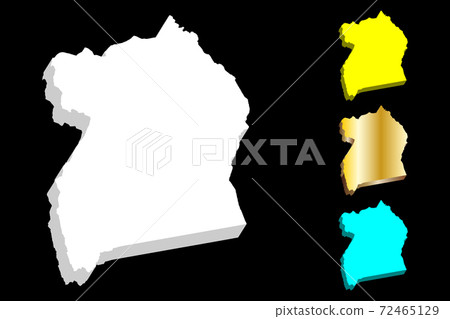 3D map of Uganda 3D map of Uganda 72465129