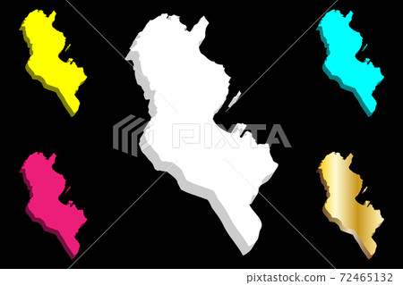 3D map of Tunisia 3D map of Tunisia 72465132