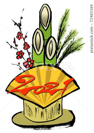 新年賀卡材料2021 Kadomatsu 新年賀卡材料2021 Kadomatsu 72465384