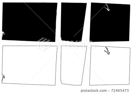 Randolph, Rockingham and Orange County, North Carolina State (U.S. county, United States of America, USA, U.S., US) map vector illustration, scribble sketch map 72465473