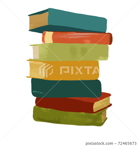 stack of old colored books stack of old colored books 72465673