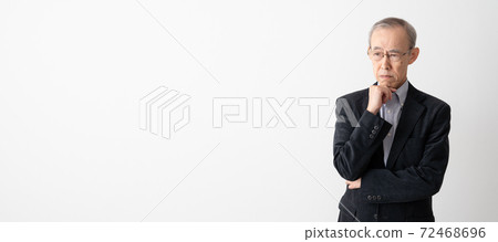 Portrait of a senior man thinking Portrait of a senior man thinking 72468696