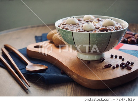 Korean traditional food red bean porridge 72473639
