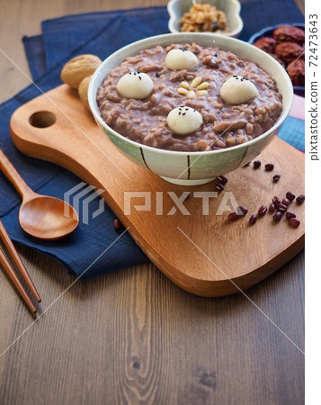 Korean traditional food red bean porridge Korean traditional food red bean porridge 72473643