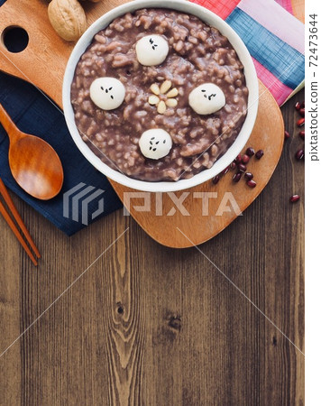 Korean traditional food red bean porridge Korean traditional food red bean porridge 72473644