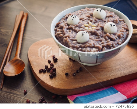 Korean traditional food red bean porridge 72473650
