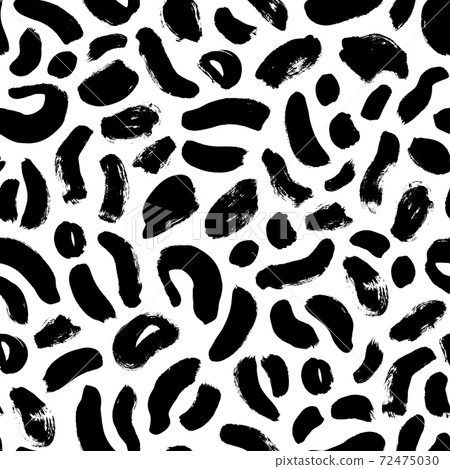 Animal skin leopard hand drawn seamless pattern. Animal skin leopard hand drawn seamless pattern. 72475030