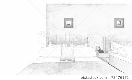 Hotel Double Bed Interior Perth 99 72476171