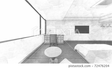 Hotel Double Bed Interior Perth 86 72476204