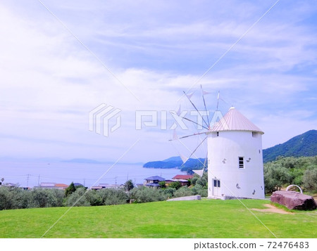 香川縣小島市橄欖公園的希臘風車 72476483