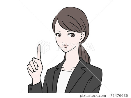 一套衣服 指著她的手指的女人 插圖素材 圖庫 一套衣服 指著她的手指的女人 插圖素材 圖庫