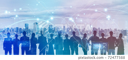 Business network global business 72477388