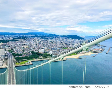 View from the top of Akashi Kaikyo Bridge 72477706
