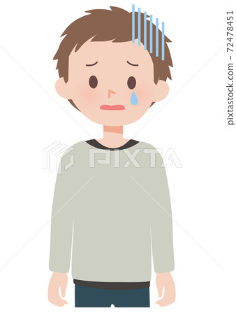 Male / Disappointed Pose Casual - Stock Illustration [72478451] - PIXTA