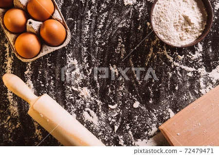 culinary background bakery food ingredients 72479471