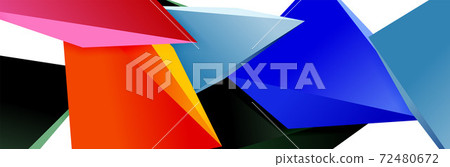 Triangle mosaic abstract background, 3d triangular low poly shapes. Geometric vector illustration for covers, banners, flyers and posters and other Triangle mosaic abstract background, 3d triangular low poly shapes. Geometric vector illustration for covers, banners, flyers and posters and other 72480672