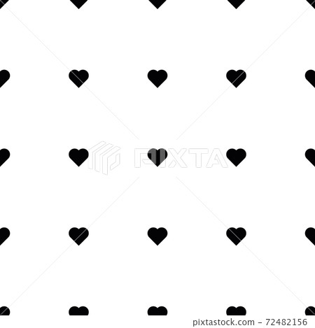 Black heart seamless pattern Black heart seamless pattern 72482156