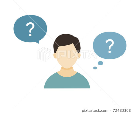 有思想的人的插圖/擔心/問號/井噴/人/ 20多歲/年輕/ 20多歲/ Hatena /? /擔心 有思想的人的插圖/擔心/問號/井噴/人/ 20多歲/年輕/ 20多歲/ Hatena /? /擔心 72483308