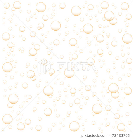 Golden air bubbles of champagne, soda, sparkling wine, carbonated drink. Abstract background with oxygen fizz. Vector realistic illustration Golden air bubbles of champagne, soda, sparkling wine, carbonated drink. Abstract background with oxygen fizz. Vector realistic illustration 72483765