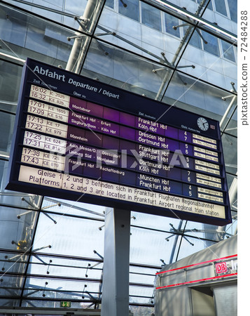 德國法蘭克福機場站出發馬克·法蘭克福（M）Flughafen Fernbf 72484288