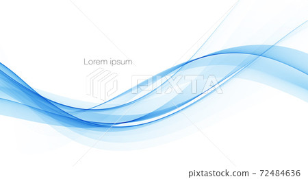 Vector blue color abstract wave design element Vector blue color abstract wave design element 72484636