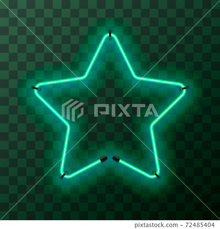 Star-shaped bright turquoise neon frame,... - Stock Illustration ...