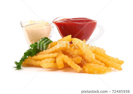 french fries on white french fries on white 72485936