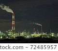 工廠的夜景 72485957