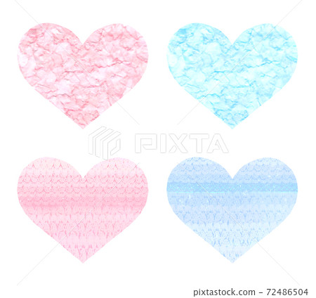 Gentle pink and blue heart set Gentle pink and blue heart set 72486504