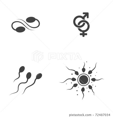 Sperm Vector icon design illustration 72487034