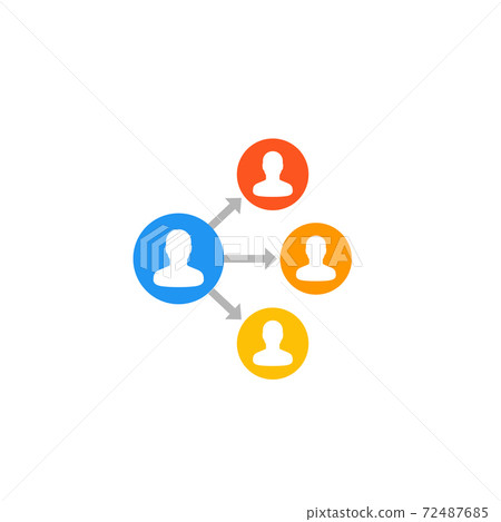 delegation icon on white delegation icon on white 72487685