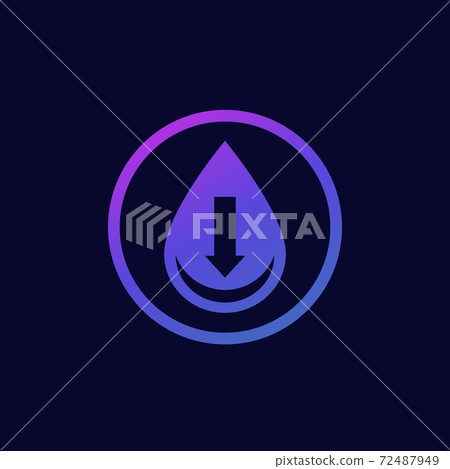 low water level vector icon - Stock Illustration [72487949] - PIXTA