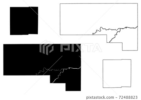 Defiance and Crawford County, Ohio State (U.S. county, United States of America, USA, U.S., US) map vector illustration, scribble sketch map Defiance and Crawford County, Ohio State (U.S. county, United States of America, USA, U.S., US) map vector illustration, scribble sketch map 72488823