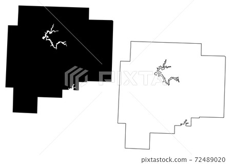 Guernsey County, Ohio State (U.S. county, United States of America, USA, U.S., US) map vector illustration, scribble sketch Guernsey map 72489020