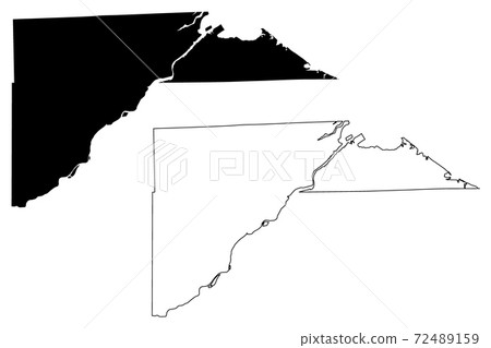 Lucas County, Ohio State (U.S. county, United States of America, USA, U.S., US) map vector illustration, scribble sketch Lucas map 72489159