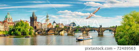 Tourist boat in Prague 72489563