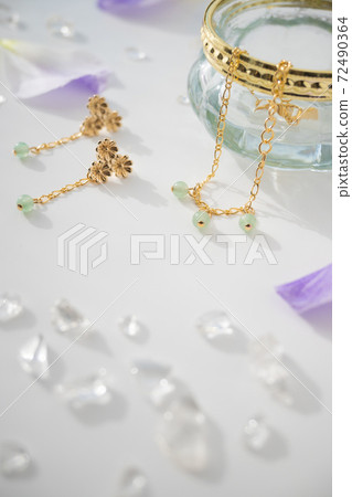 皮爾斯手鍊水晶天然石 72490364