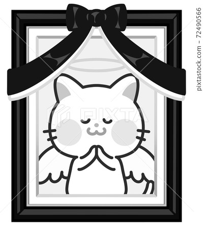 保留相框材料黑白單色寵物 72490566