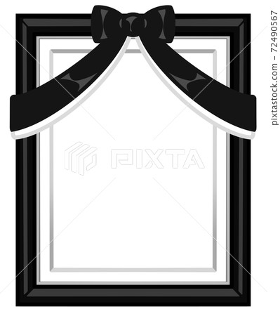 保留相框材料黑白單色 72490567