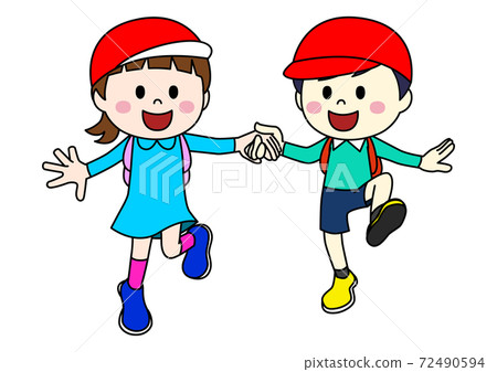 Illustration of children enjoying an excursion 72490594