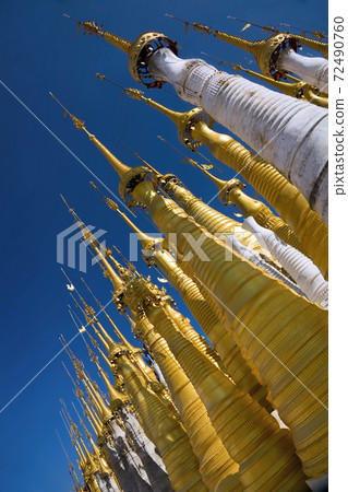 Buddhist Stupas. Indein. 72490760