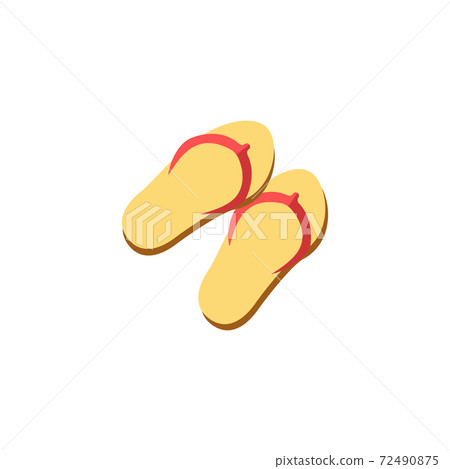 Flip Flops flat icon. Color simple element from summer tourism collection. Creative Flip Flops icon for web design, templates, infographics and more Flip Flops flat icon. Color simple element from summer tourism collection. Creative Flip Flops icon for web design, templates, infographics and more 72490875
