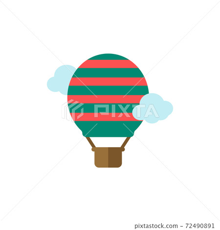 Air Balloon flat icon. Color simple element from summer tourism collection. Creative Air Balloon icon for web design, templates, infographics and more Air Balloon flat icon. Color simple element from summer tourism collection. Creative Air Balloon icon for web design, templates, infographics and more 72490891