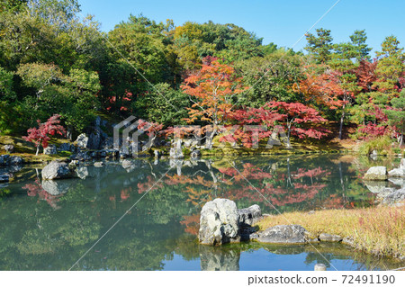 京都天龍寺秋葉莊池花園 72491190