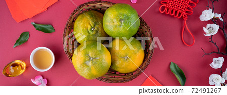 Tangerine Chinese lunar new year Tangerine Chinese lunar new year 蜜橘みかん 72491267