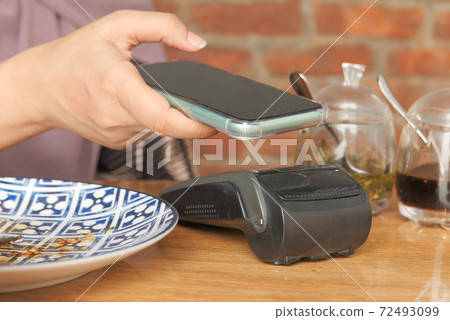 Payment terminal charging from a smart phone, contactless payment. Payment terminal charging from a smart phone, contactless payment. 72493099